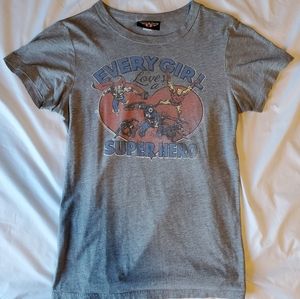 'Every Girl Loves a Super Hero' Marvel T-shirt